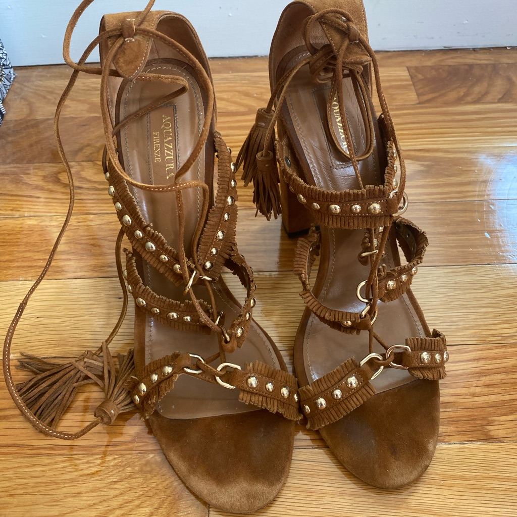 Aquazurra Strappy Heels Size 40